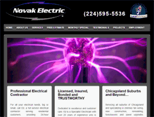 Tablet Screenshot of novak-electric.com
